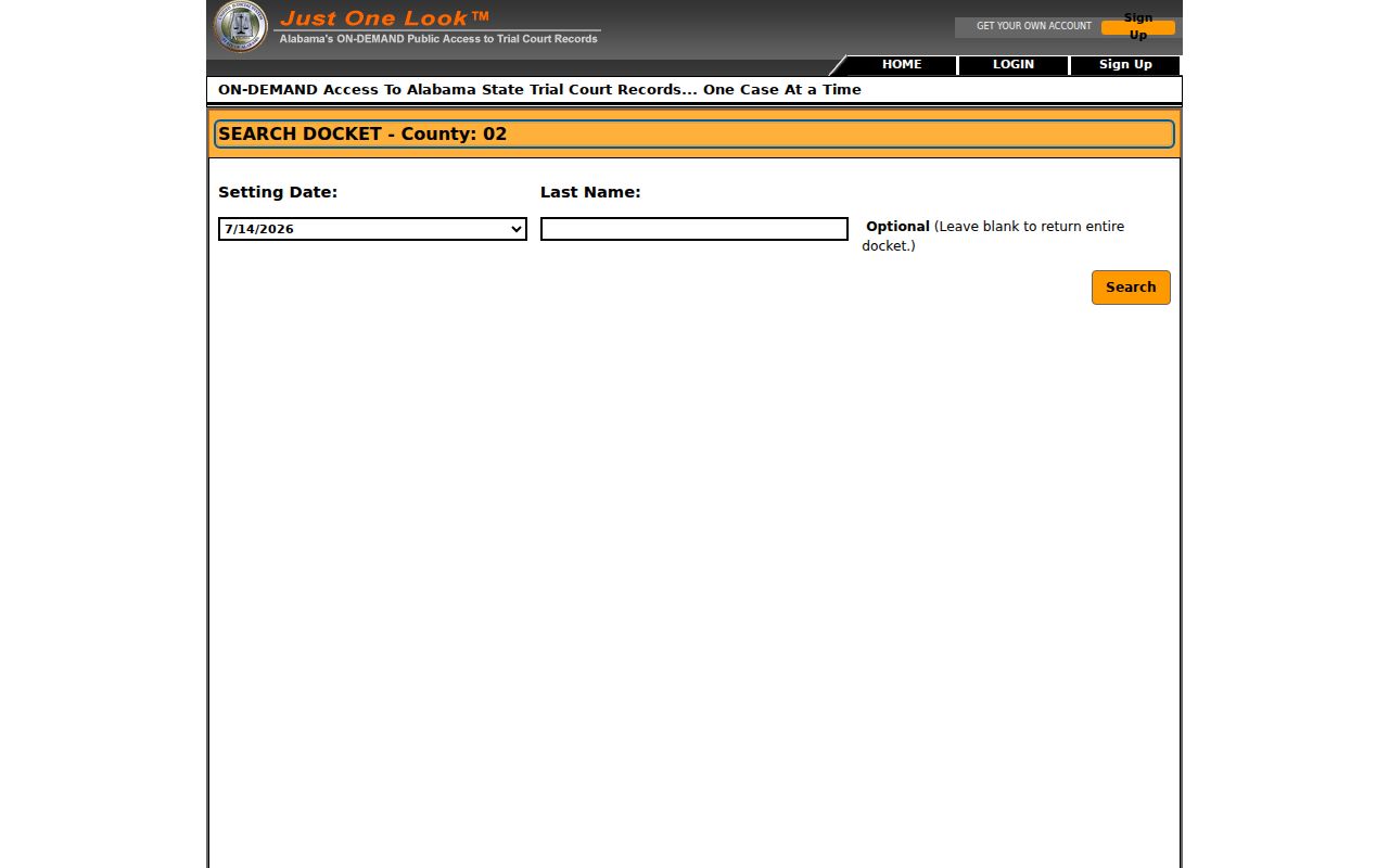Butler County criminal court case daily docket search