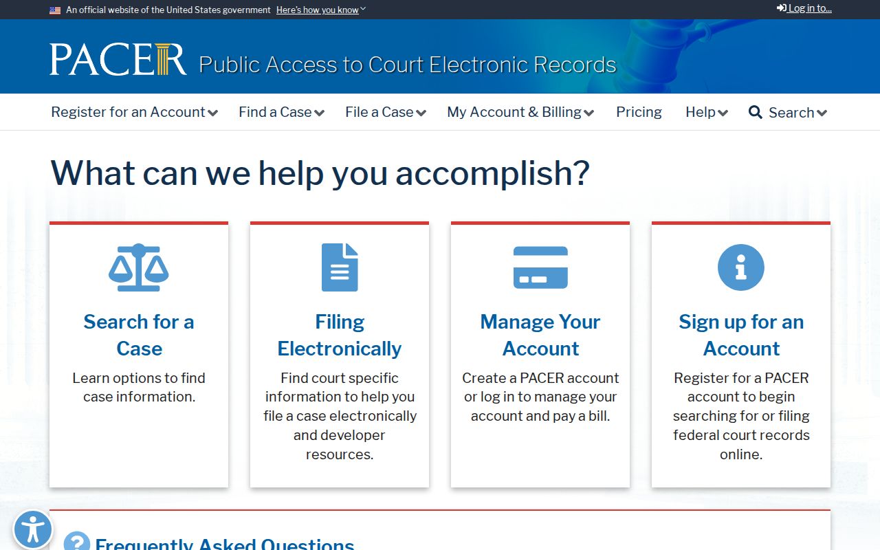 Butler County federal criminal court record search through PACER